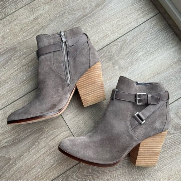 Cole Haan Minna Suede Leather Ankle Bootie - Picture 5 of 16